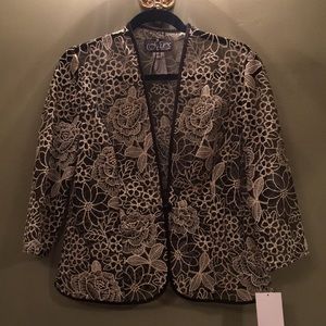 A dressy evening wear jacket.